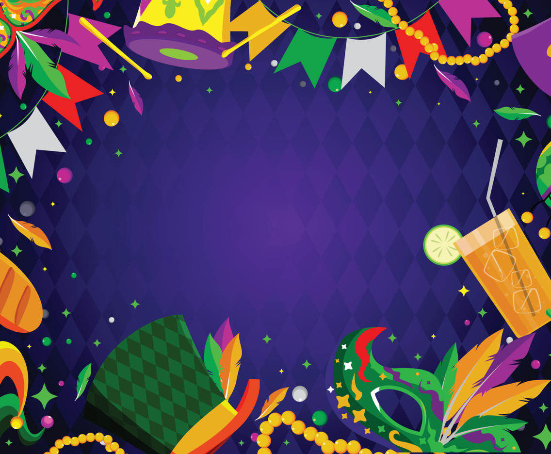 Mardi Gras Festival Background Concept