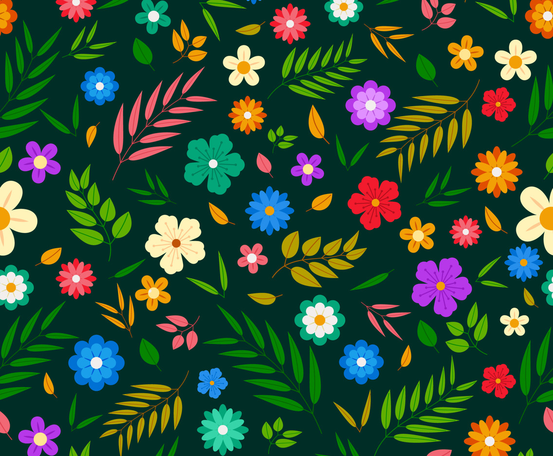Leaves And Blooming Flower In Spring Season