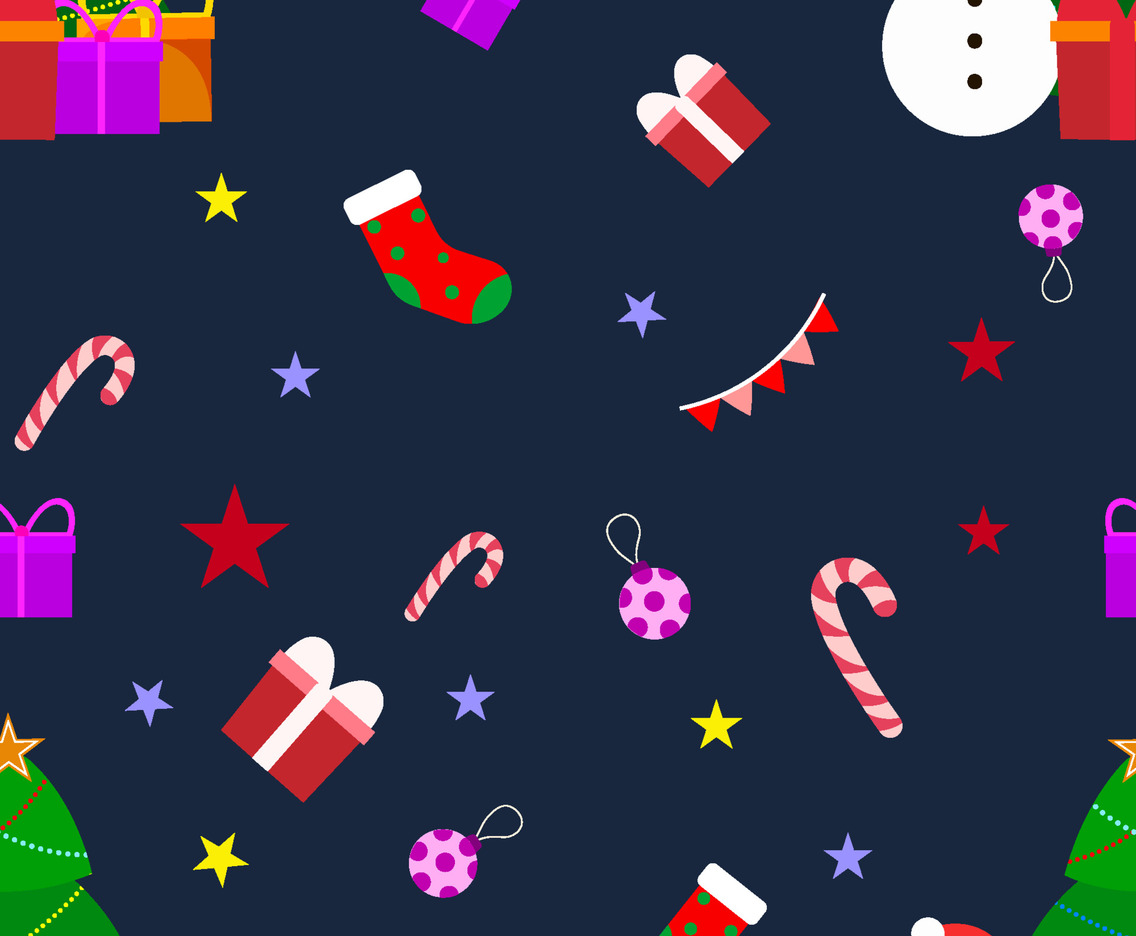 Seamless Pattern Christmas Background