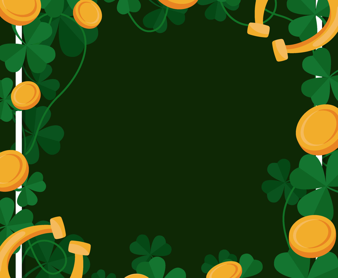 St. Patrick's Day Background with Shamrock