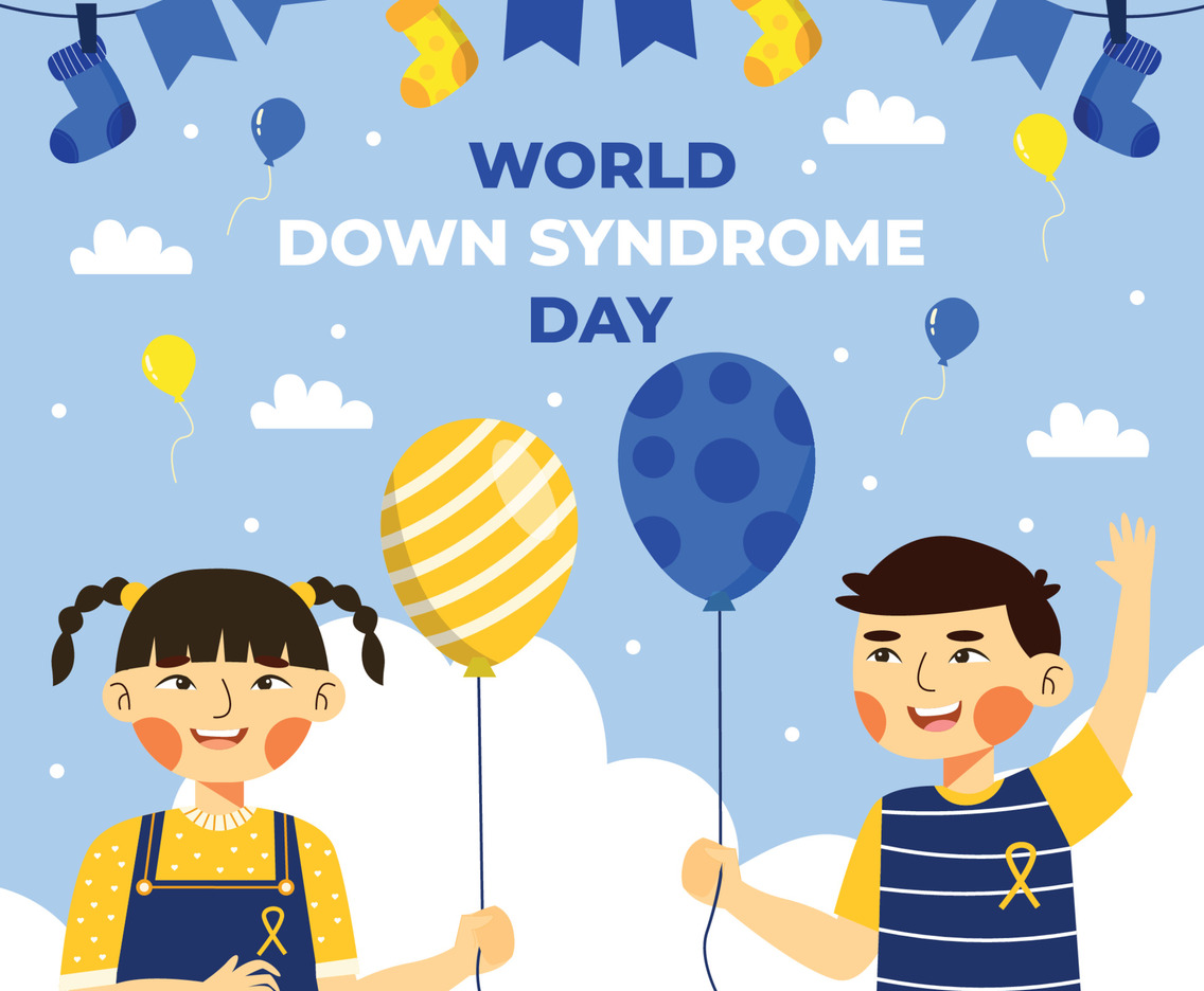 Two Children Celebrate World Down Syndrome Day
