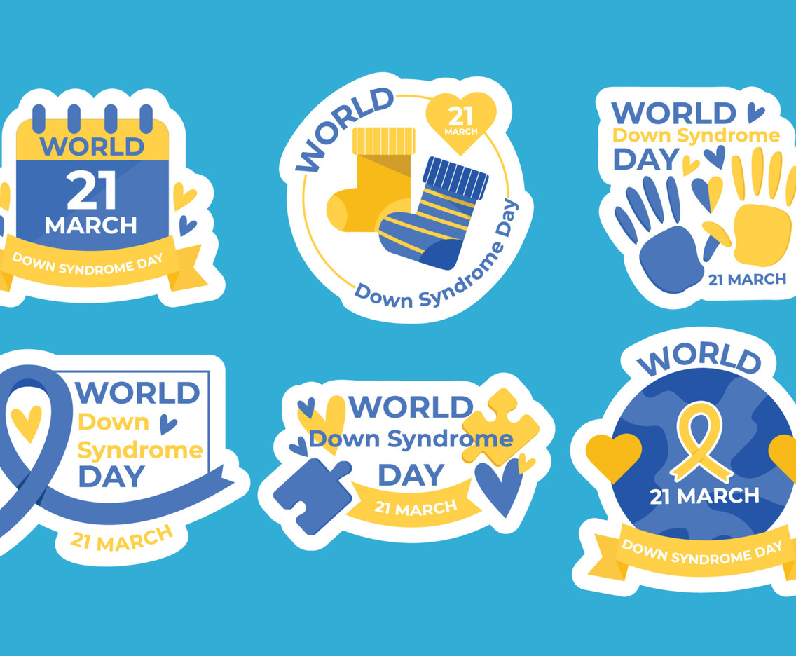 World Down Syndrome Sticker Set