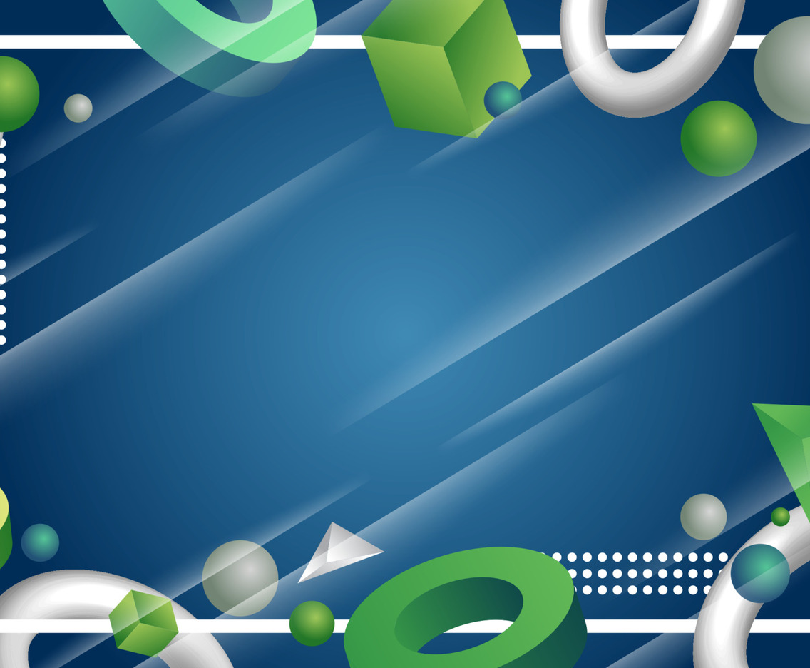 Abstract 3D Geometric Background