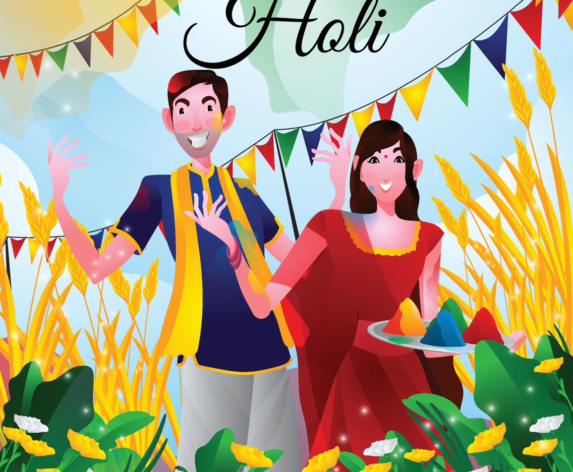 Celebrate Happy Holi Day Festival