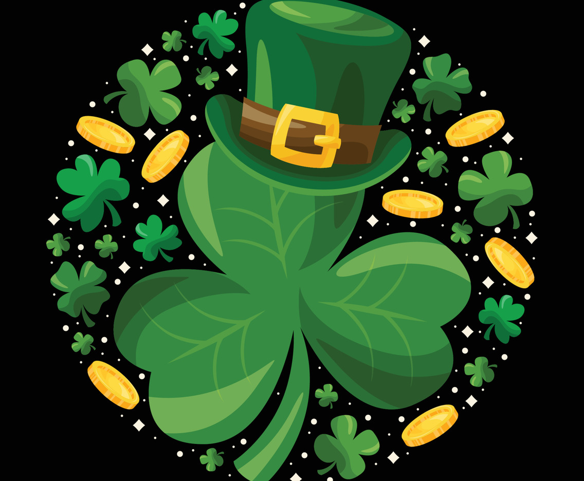 Shamrock St Patrick's Day Doodle Illustration