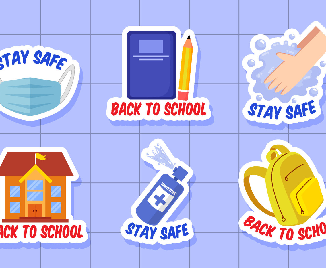 New Normal Activity Back to School Sticker Set