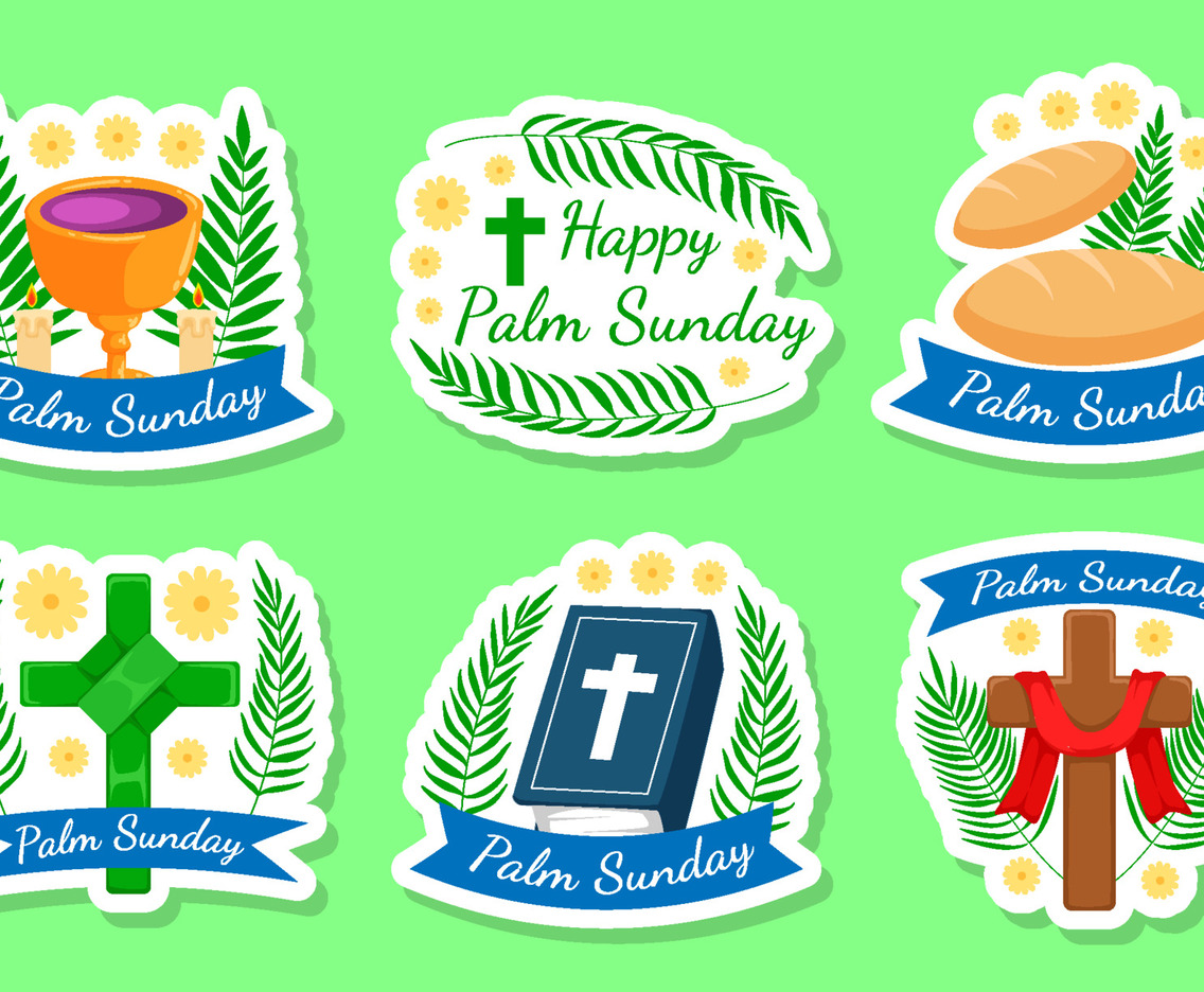 Palm Sunday Sticker Set Collection
