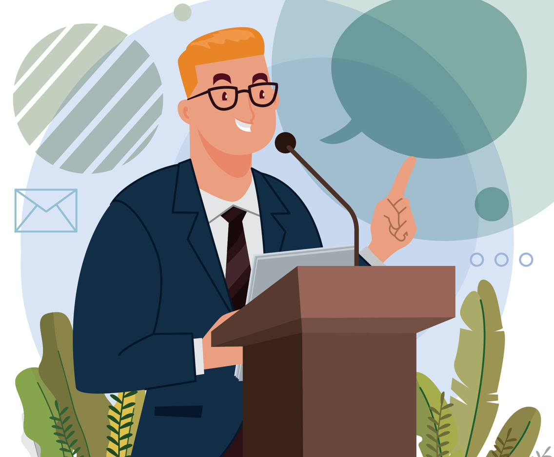 Public Speaker Concept