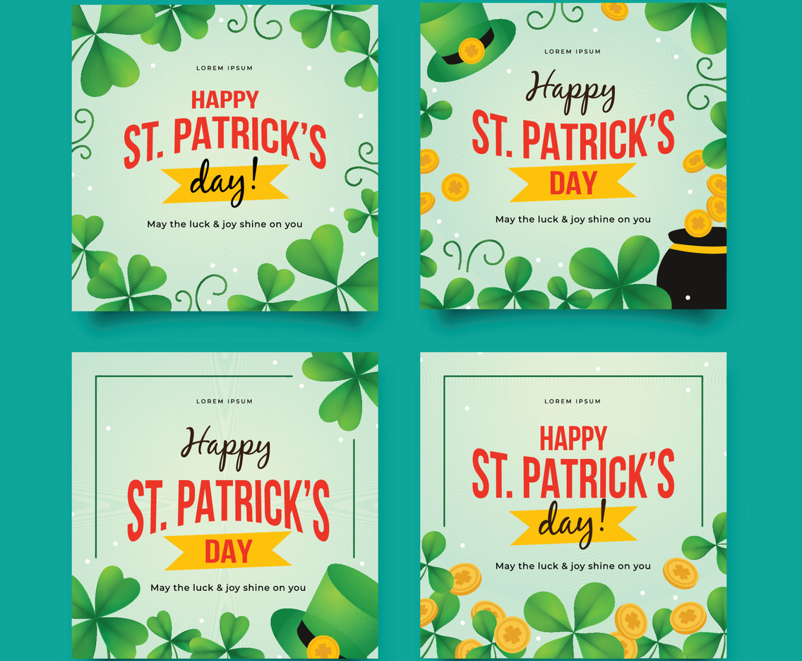 Happy Saint Patrick's Day Background for Social Media