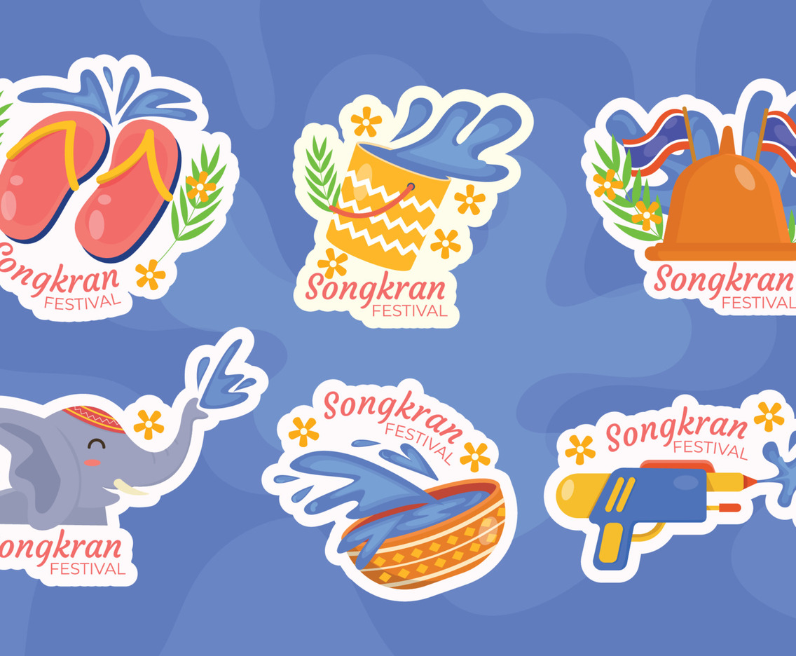 Songkran Sticker Set