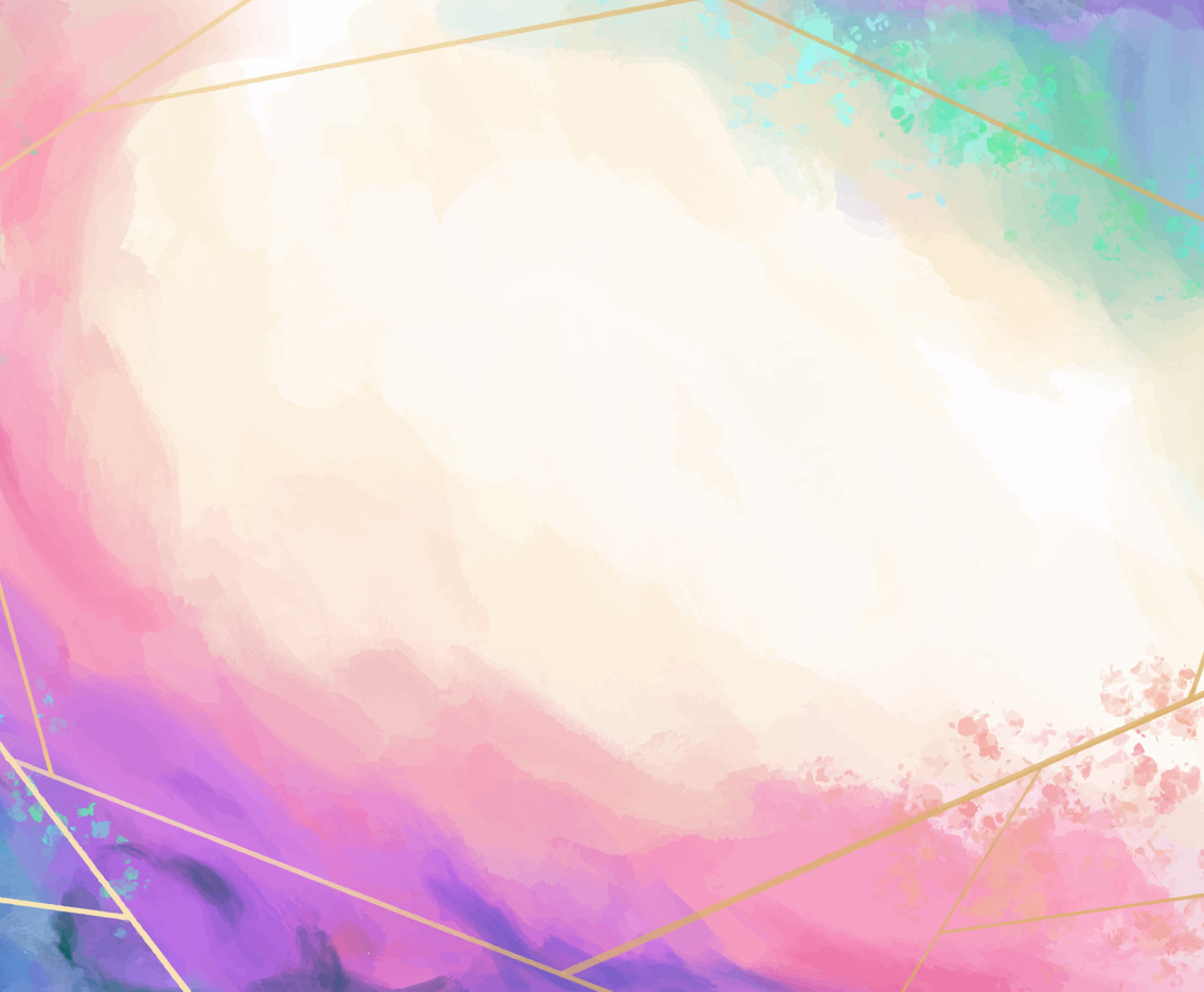 Abstract rainbow cloud watercolour background