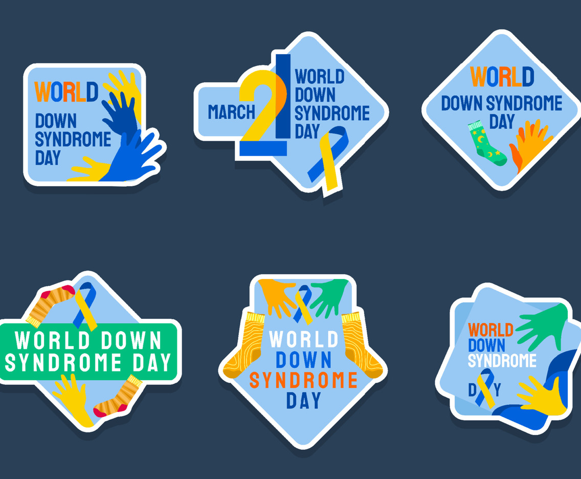 World Down Syndrome Day Awareness Sticker Pack