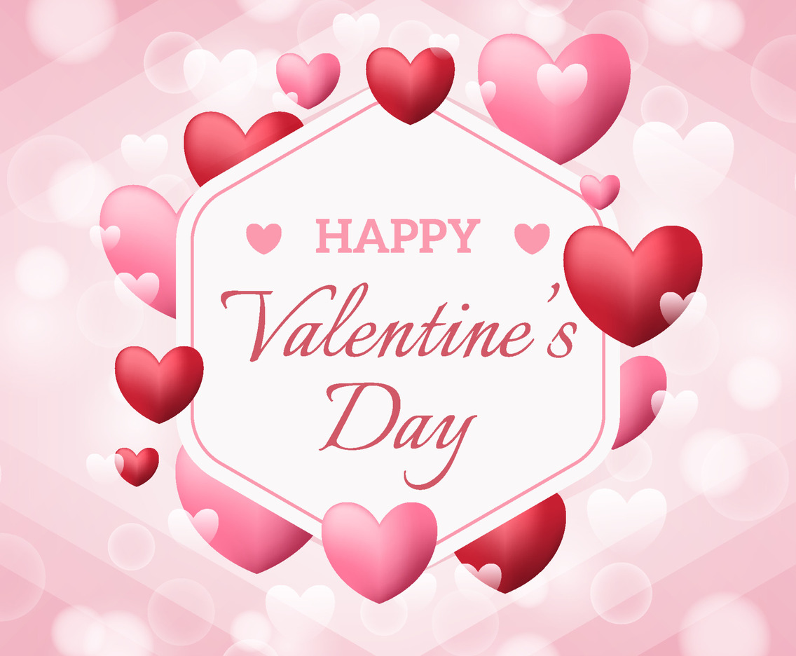 Realistic Happy Valentines Day