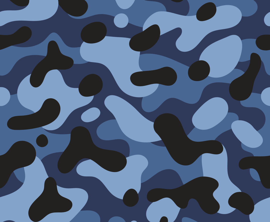 Flat Seamless Pattern Army Background
