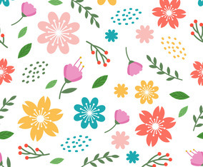 Spring Floral Background Vector Art & Graphics | freevector.com