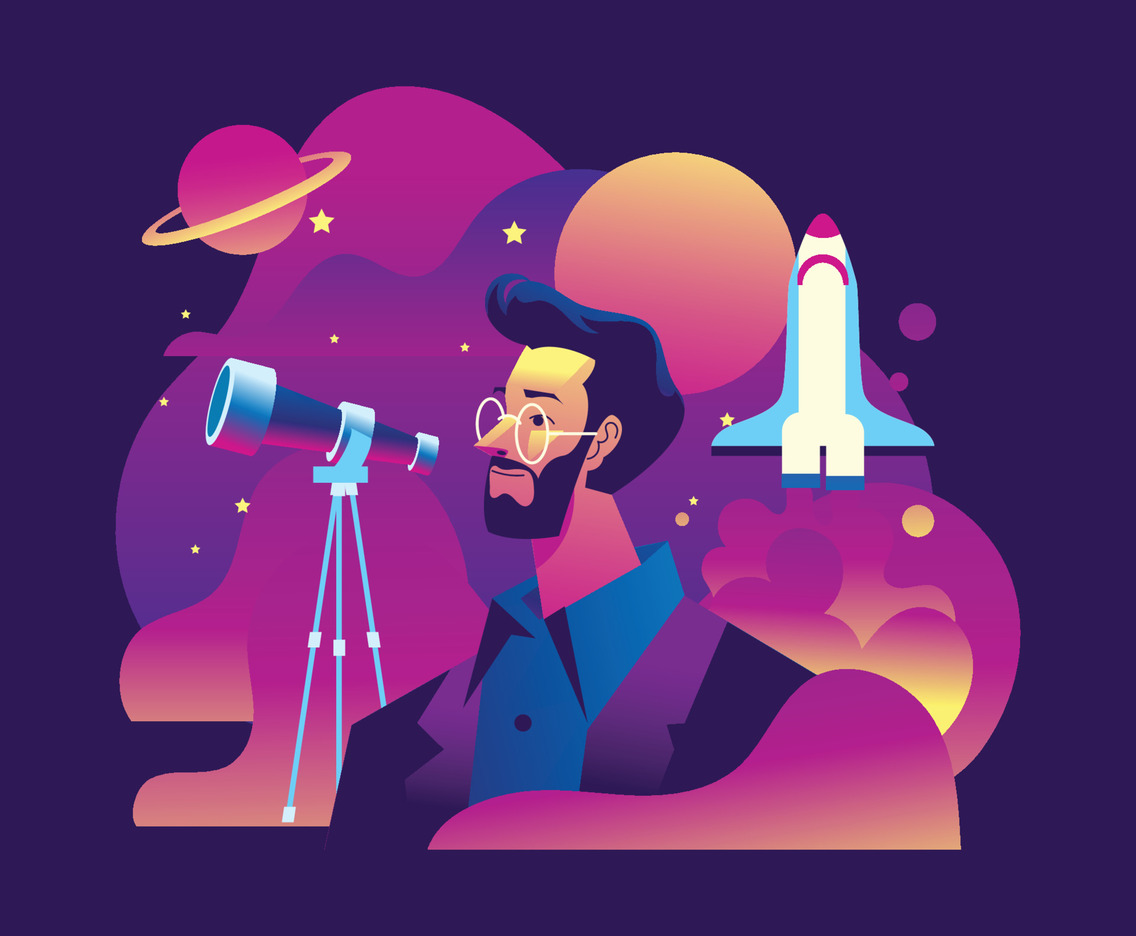 An Astrophysicist and His Telescope