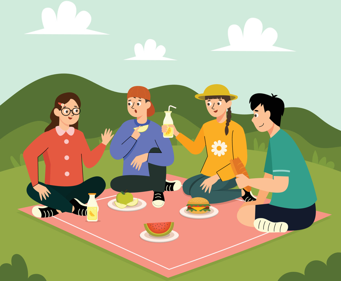 Spring Picnic Character