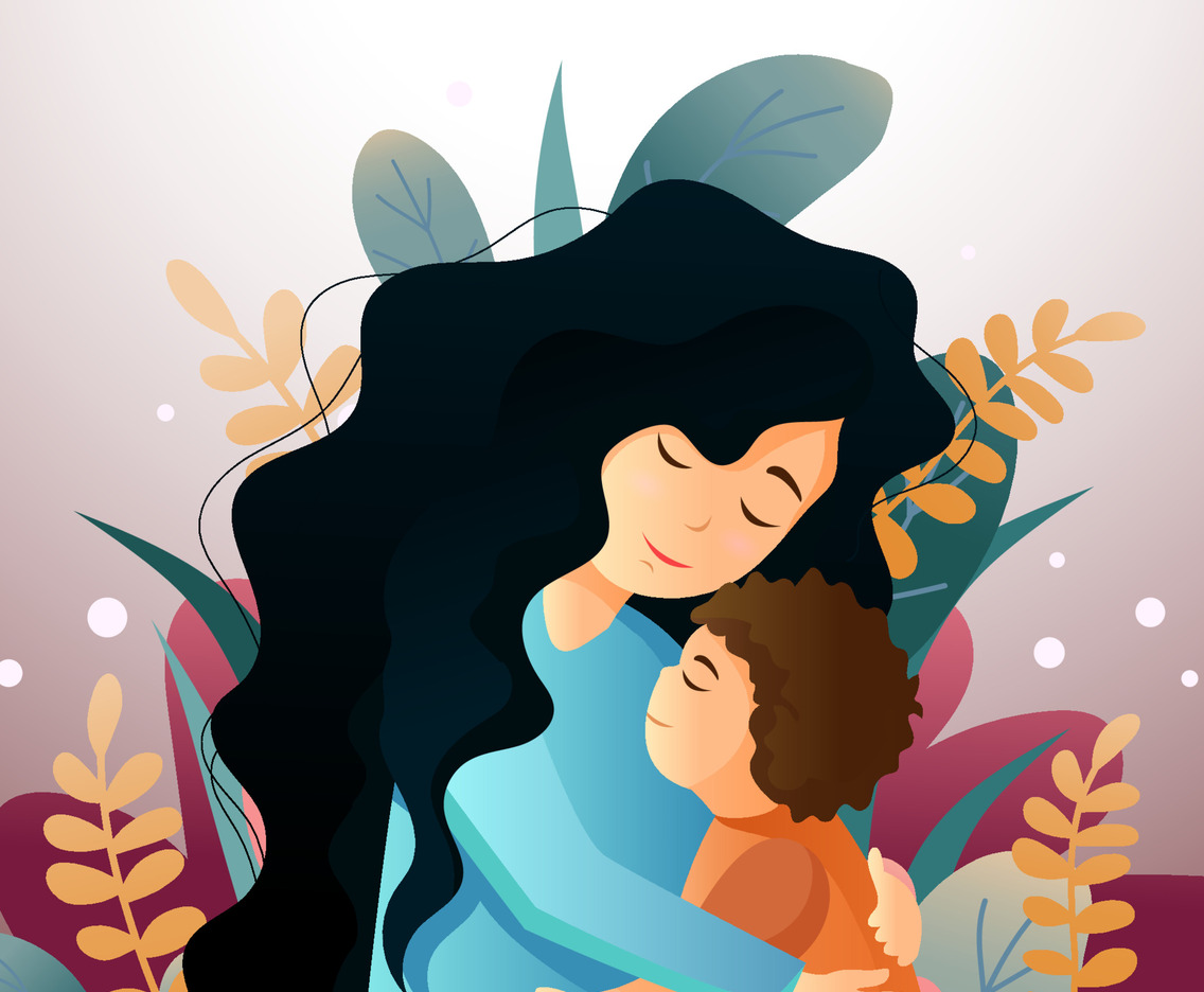 Lovely Mom and Her Son