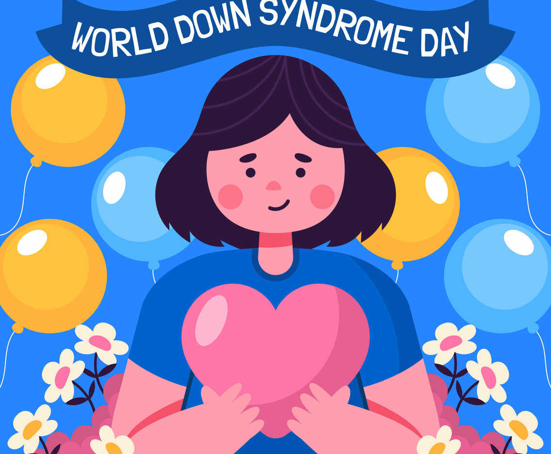 Beautiful Character in World Down Syndrome Day Concept