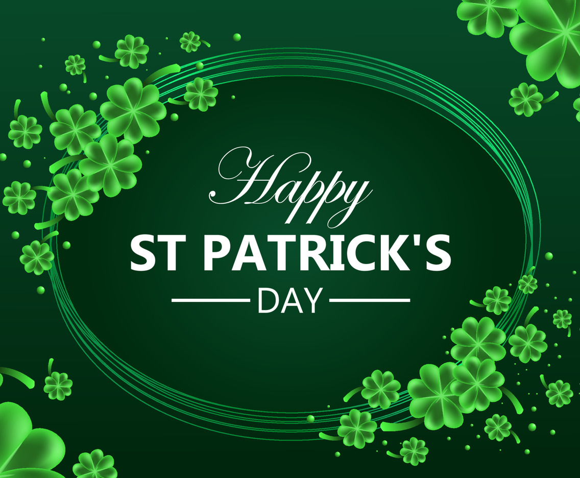 Shamrock Frame Illustration St Patrick's Day