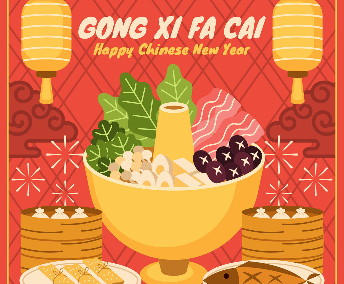Chinese New Year Food Concept