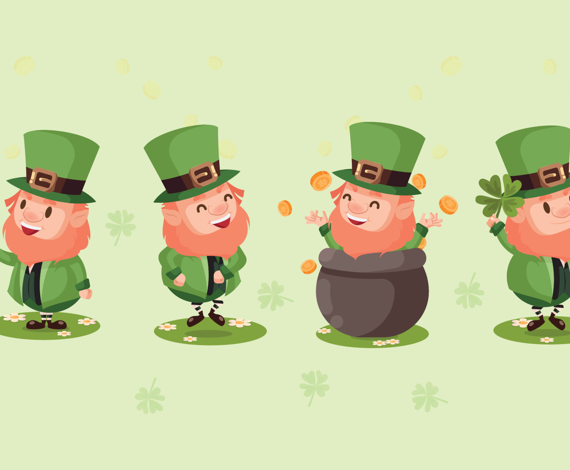 Green Leprechaun Character