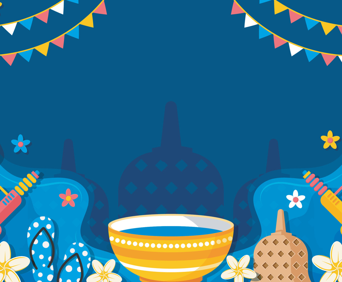 Songkran Water Festival Background