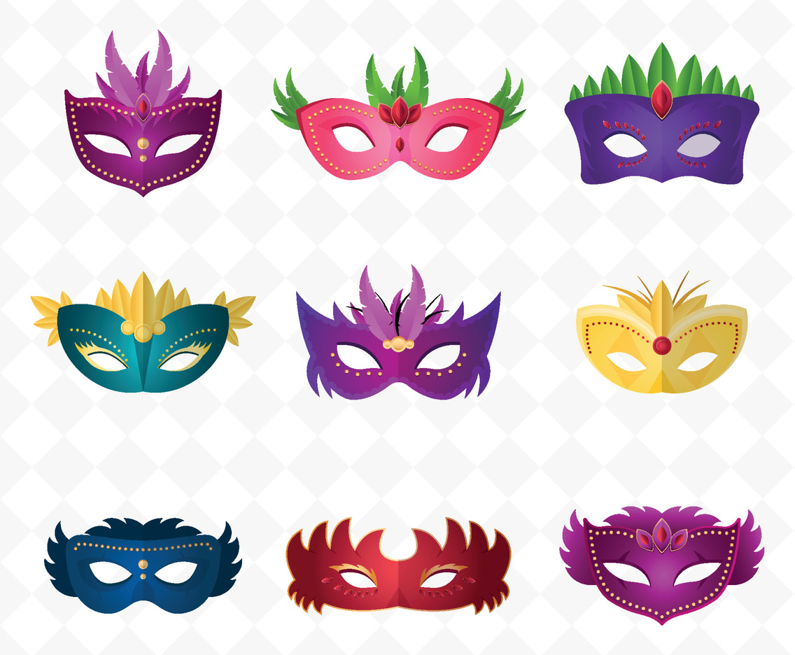 Mask and Beads Icon