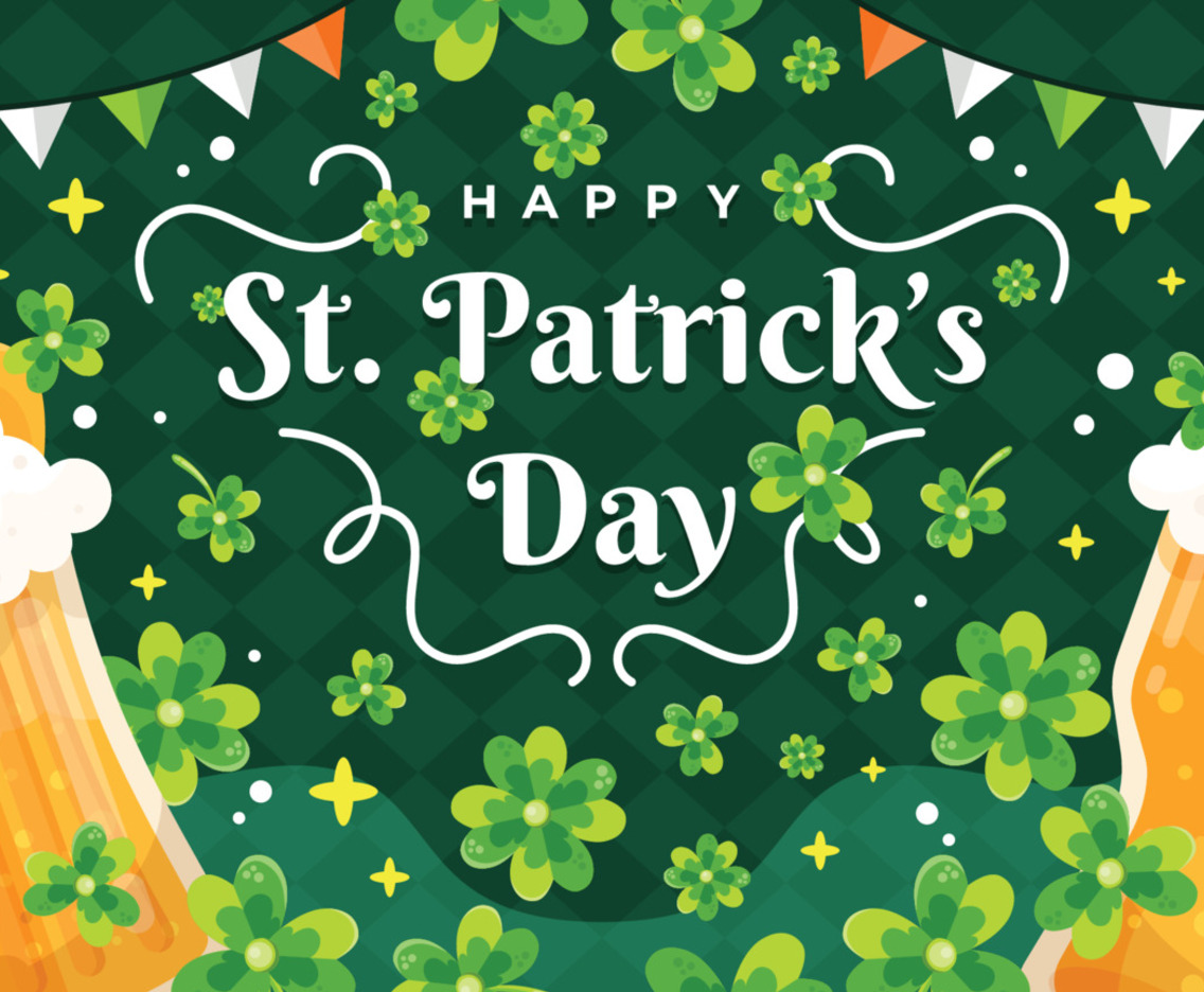 St. Patrick's Day Celebration with Beer and Clovers