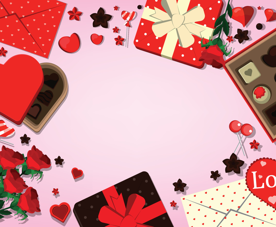 Valentine's Day background Concept