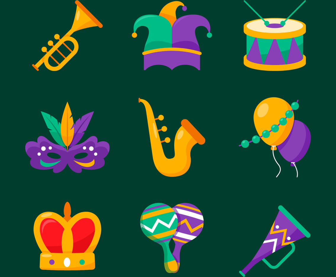 Mardi Gras Party Festivity