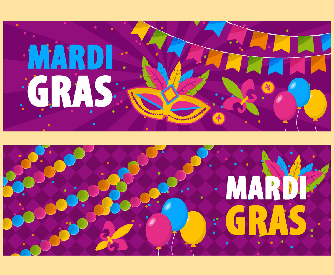 Mardi Gras Banner Collection