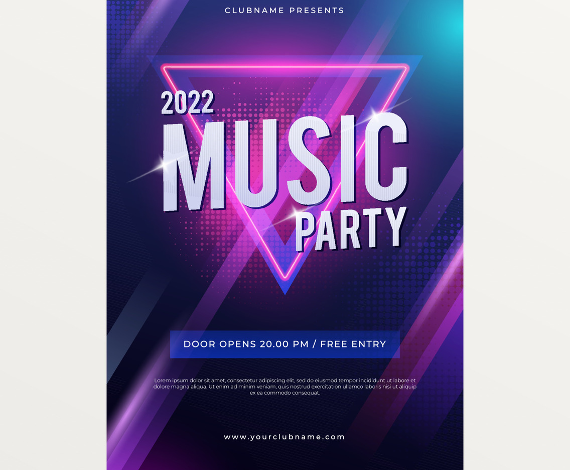 Music Party Poster Template