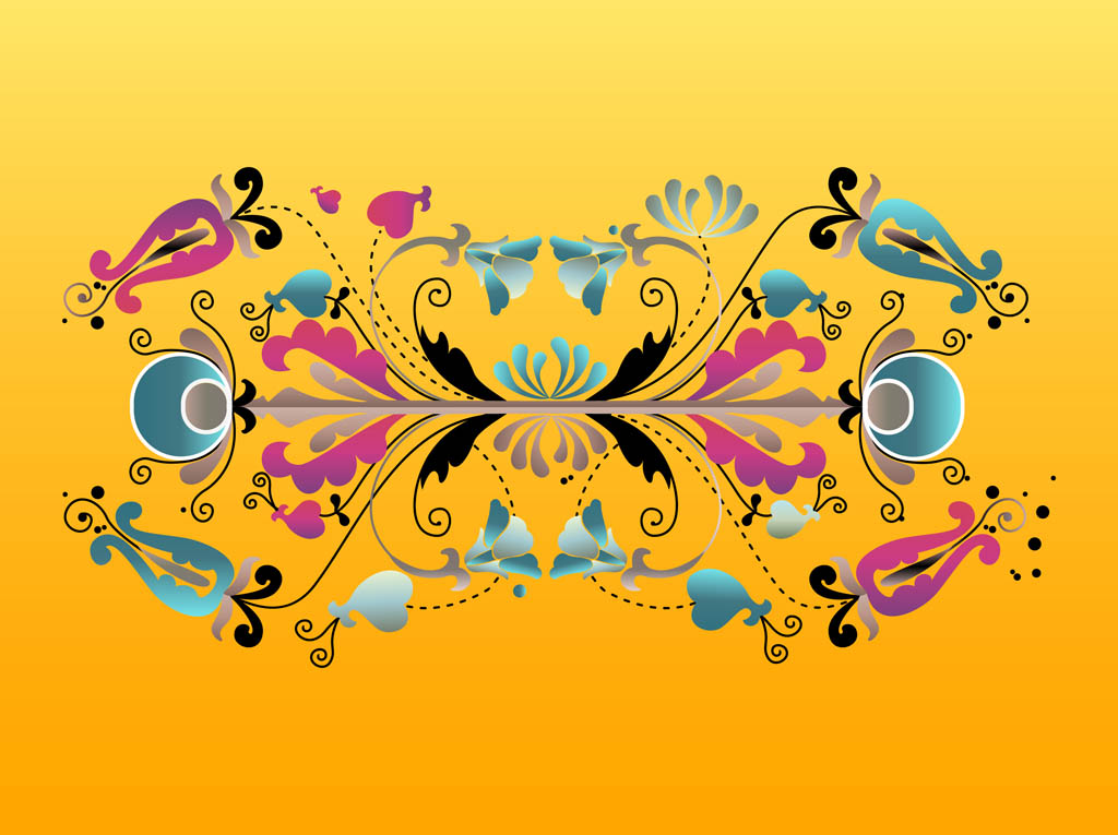 Floral Layout Vector