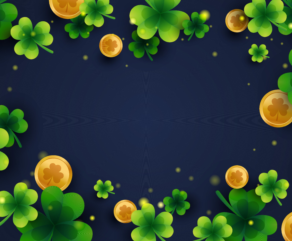 St. Patrick's Day Clover Background
