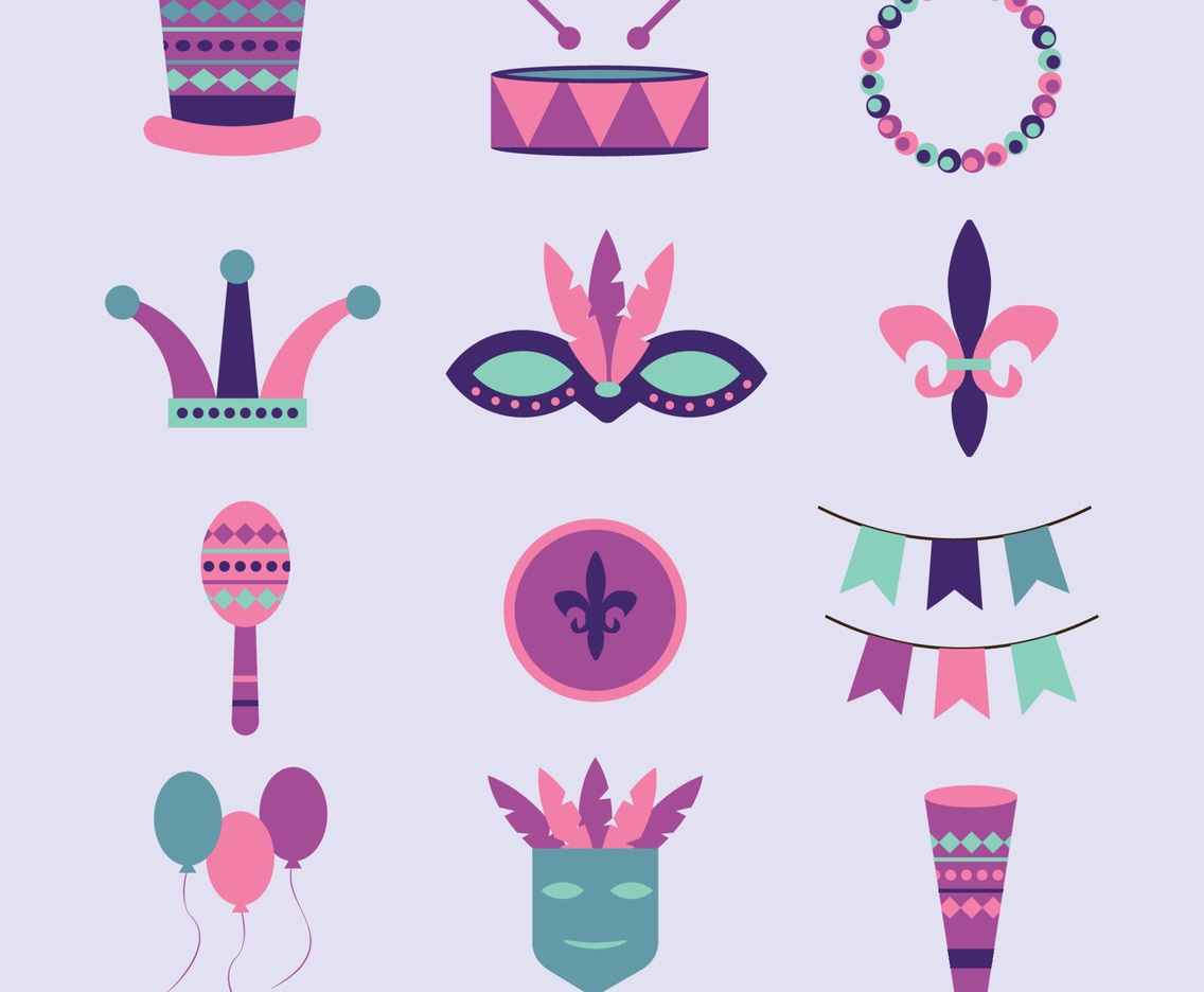 Mardi Gras Icon Collection