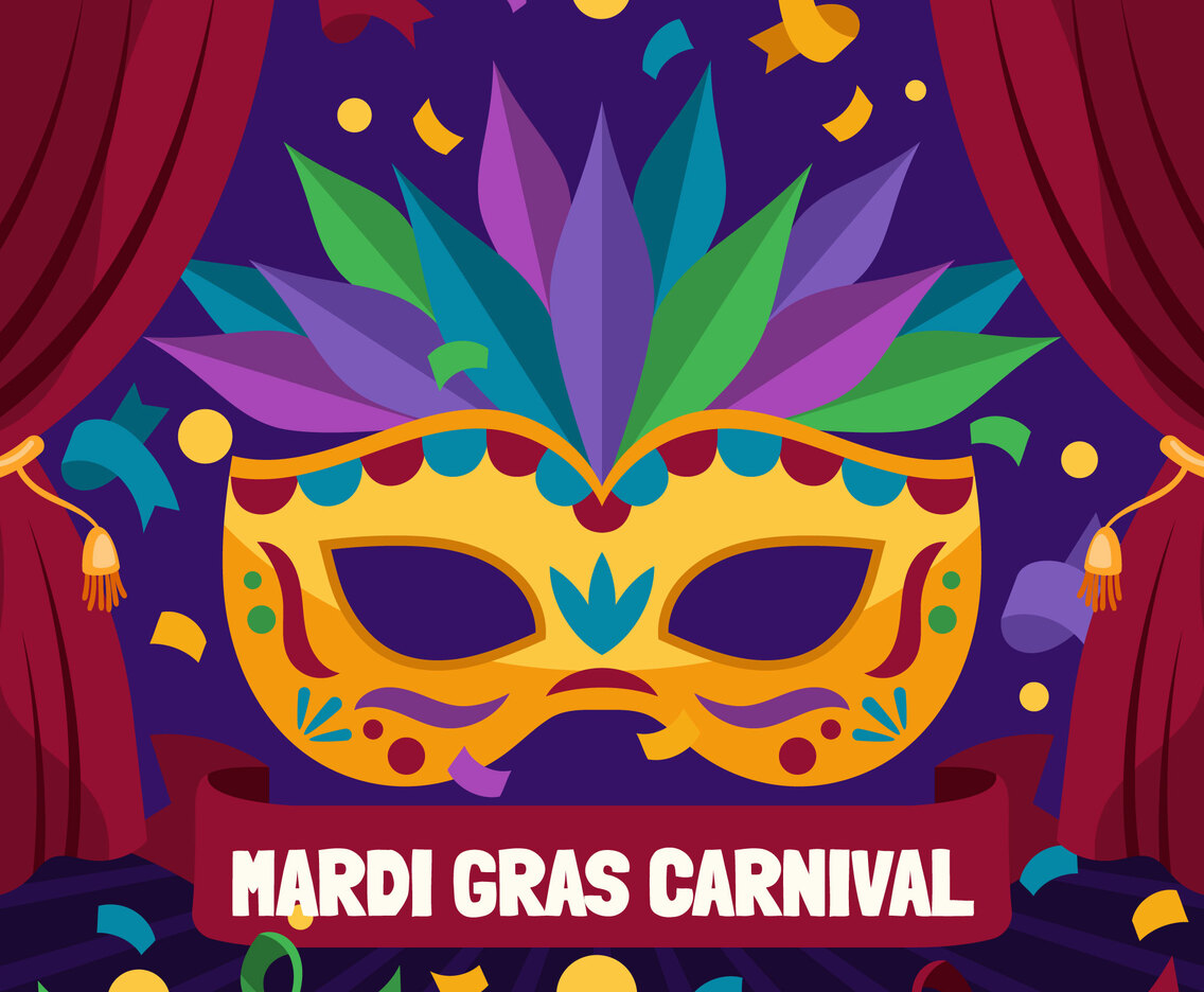 Mardi Gras Mask Carnival Concept