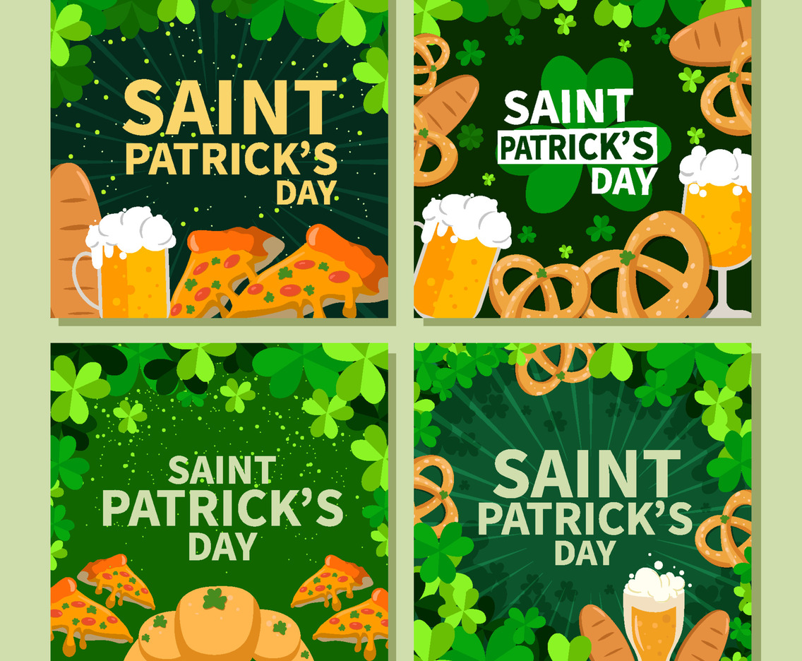 St Patrick's Day Food Social  Media Posts