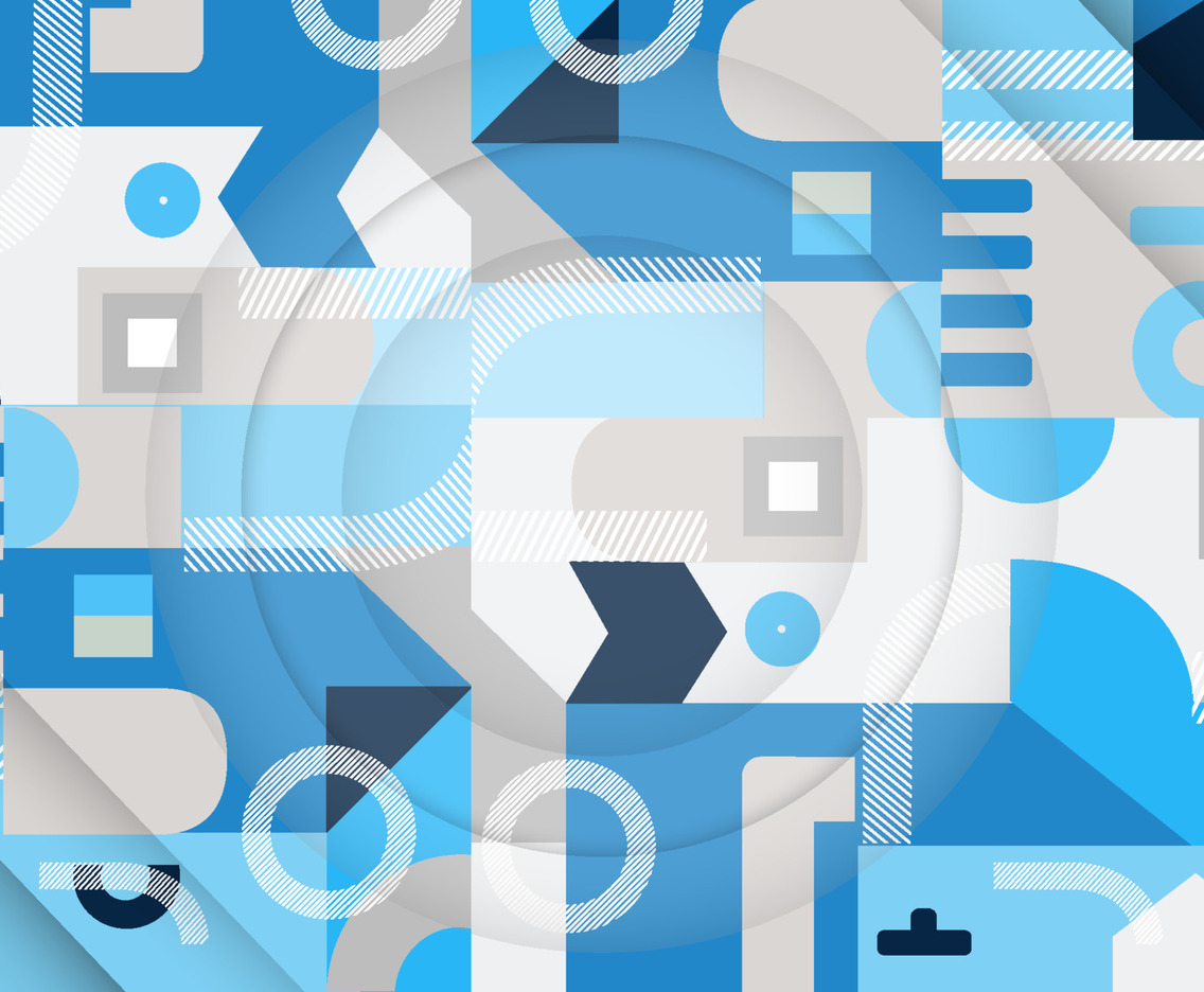 Modern Blue Abstract Geometry Background
