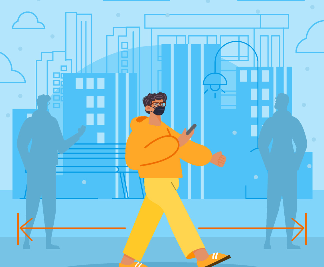 Social Distancing in Public Area