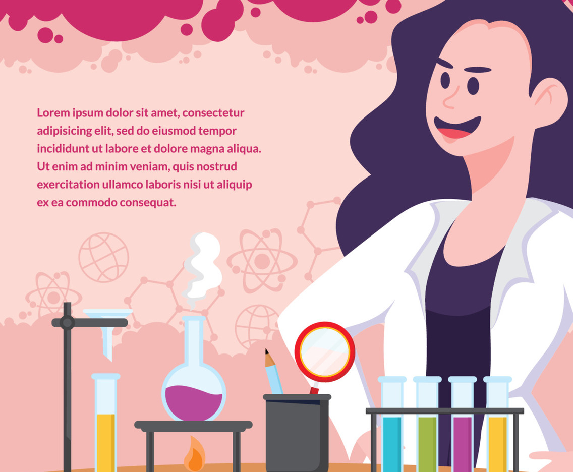 International Day of Women and Girls in Science Concept