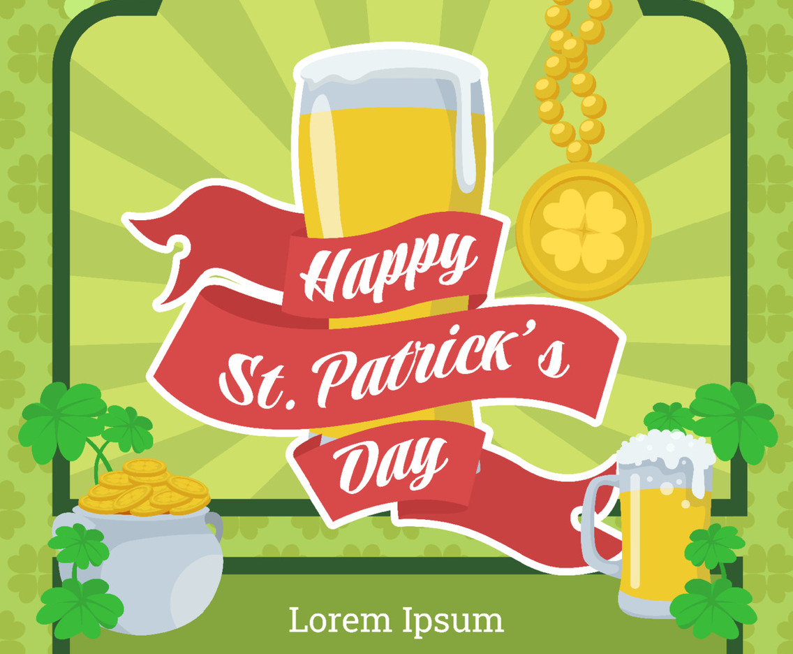 Saint Patrick's Day Leprechaun Shamrock Party Poster