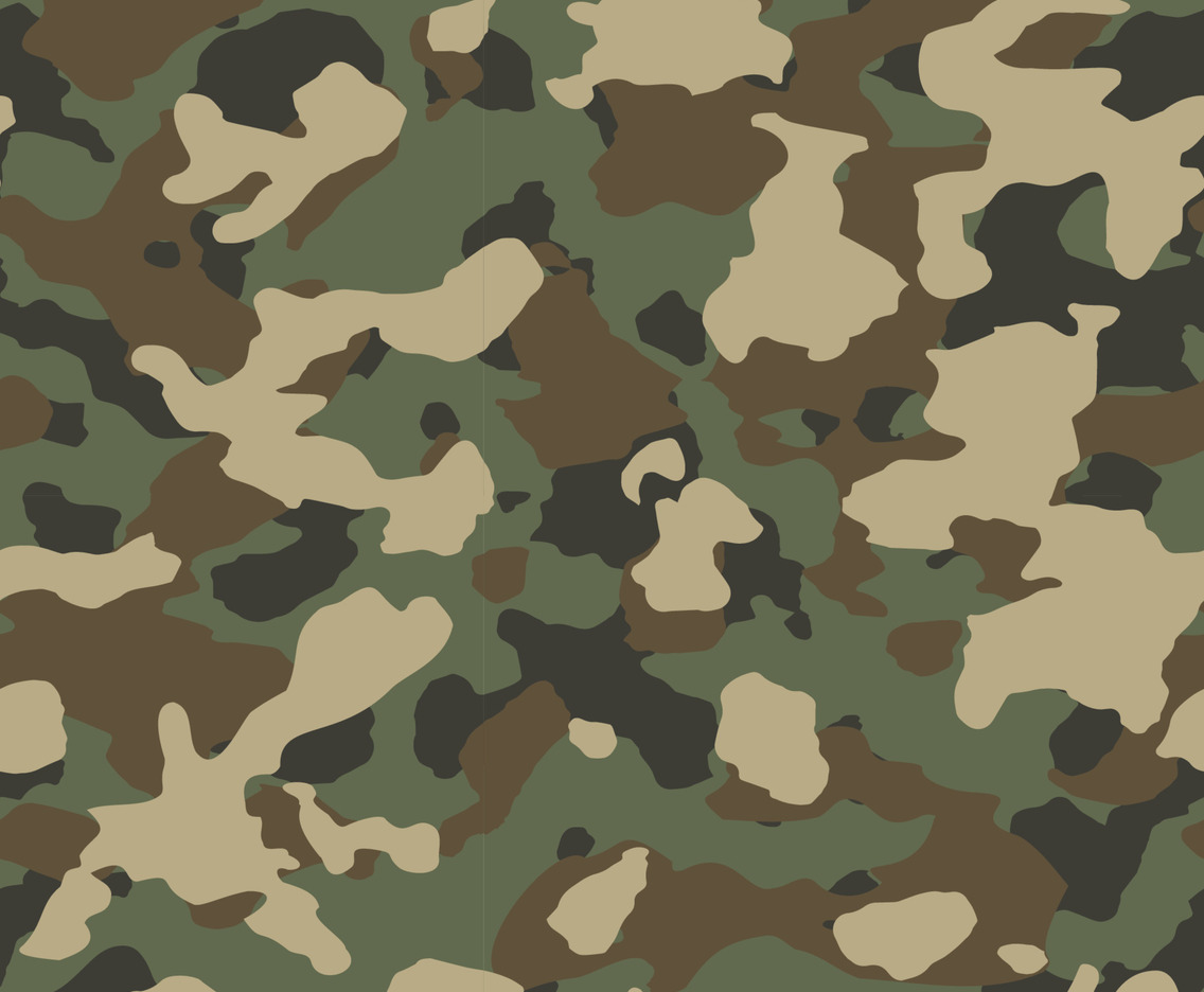 Earth Tone Camouflage Seamless Pattern