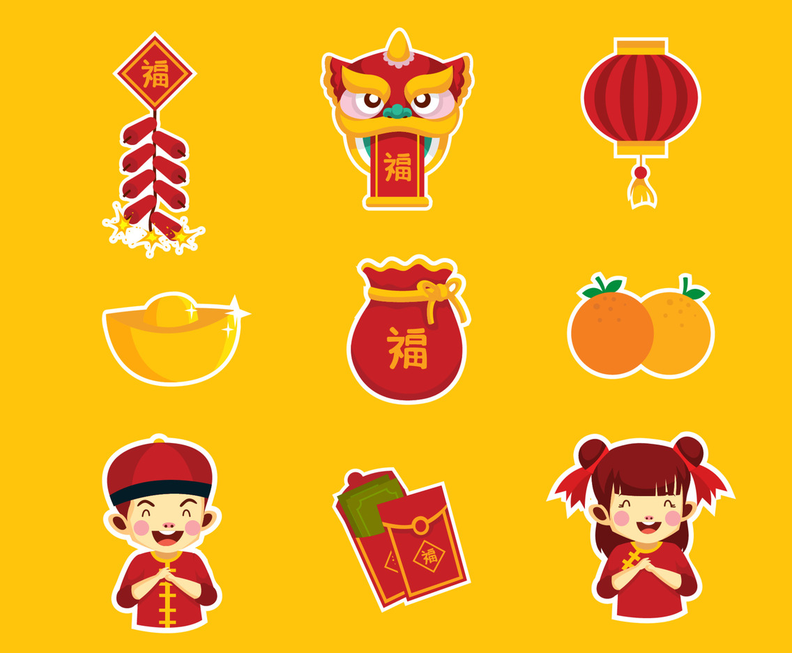 Chinese New Year Sticker Collection