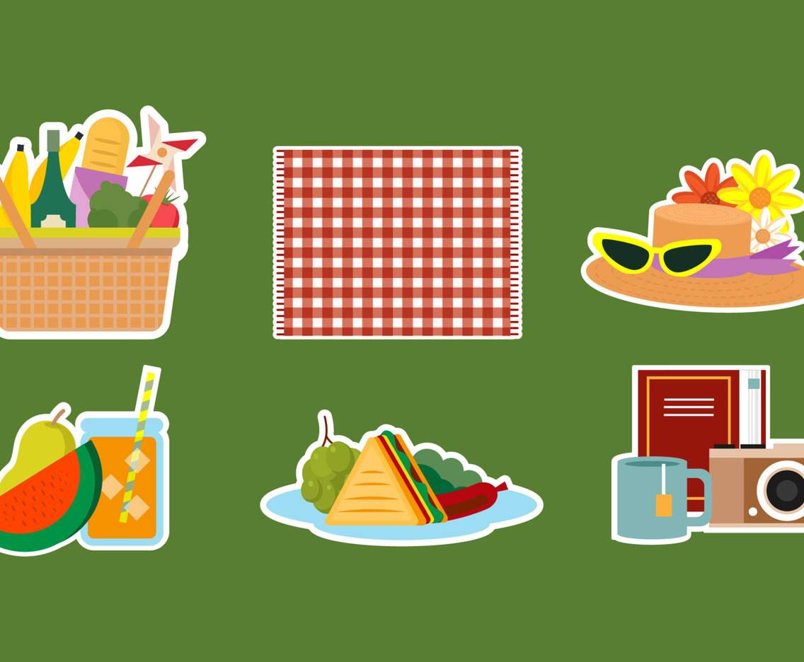 Spring Picnic Stickers Collection