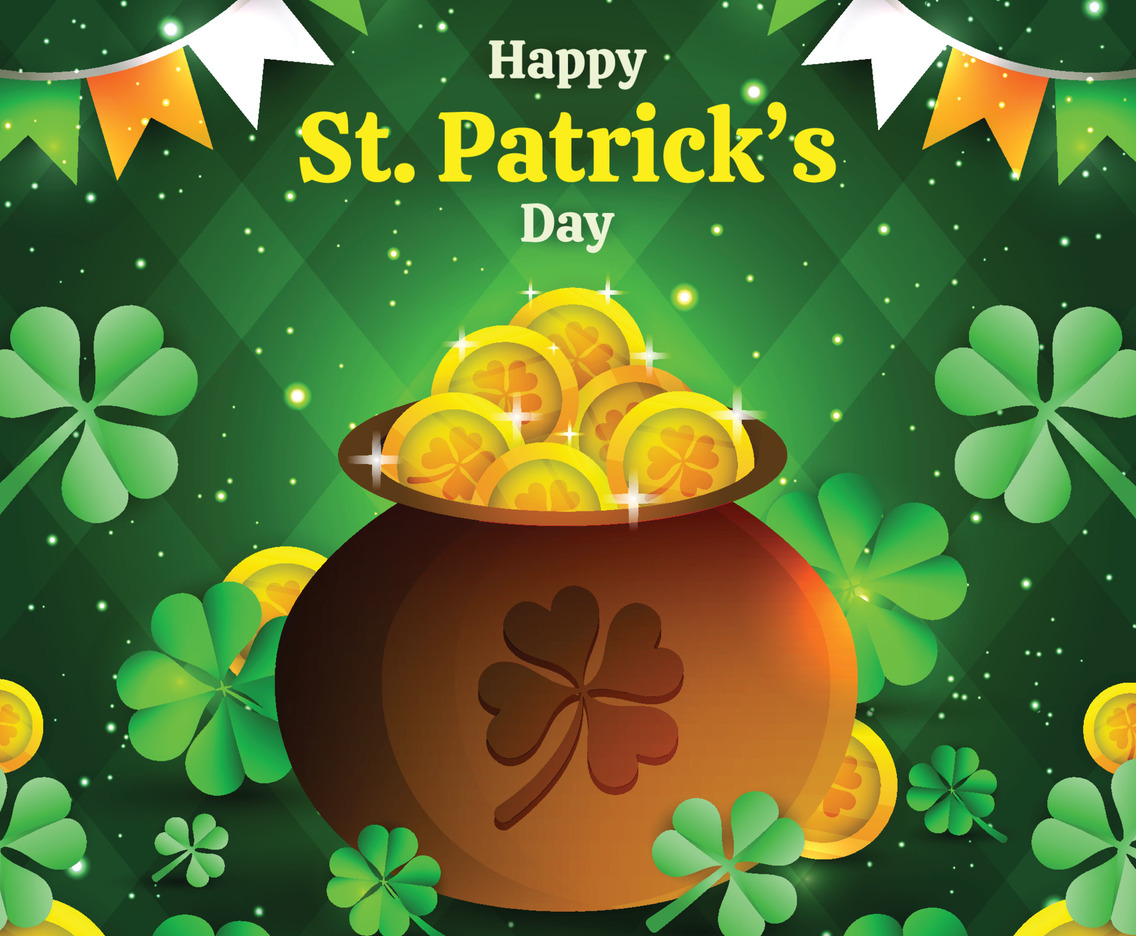 Happy St.Patrick's Day Background Template