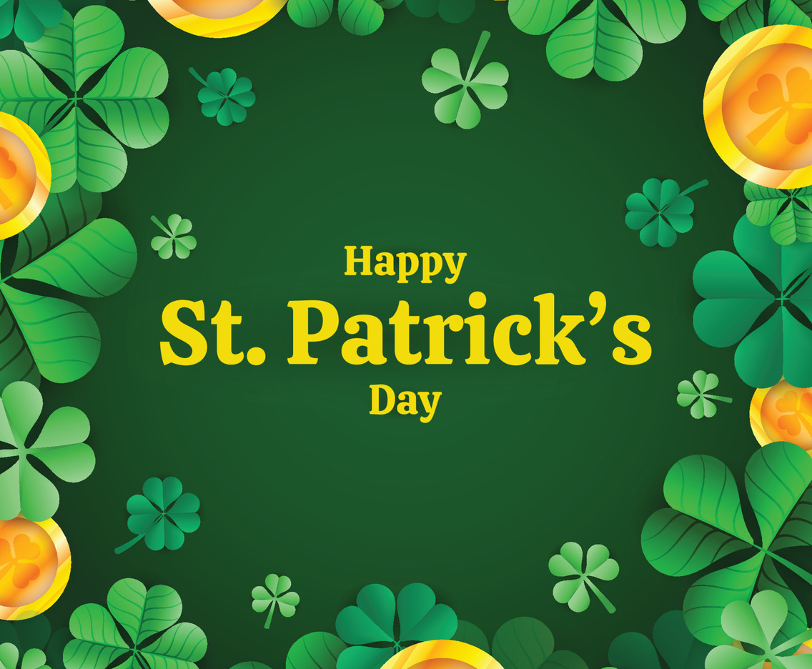 Happy St.Patrick's Day Background Template