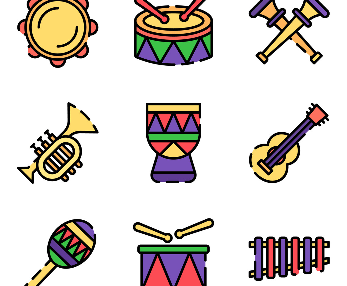 Mardi Gras Carnival Music Icon