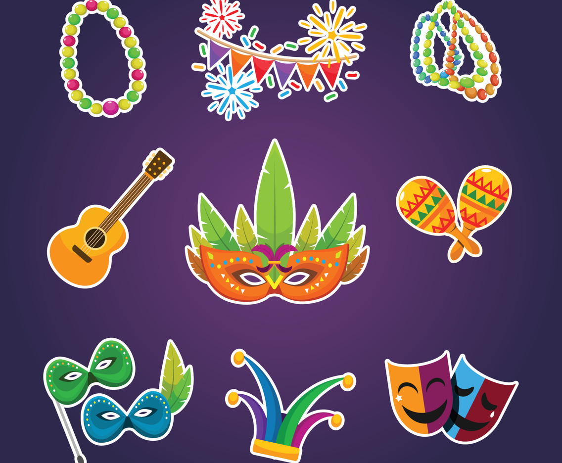 Carnival Icon Sticker Pack Collection