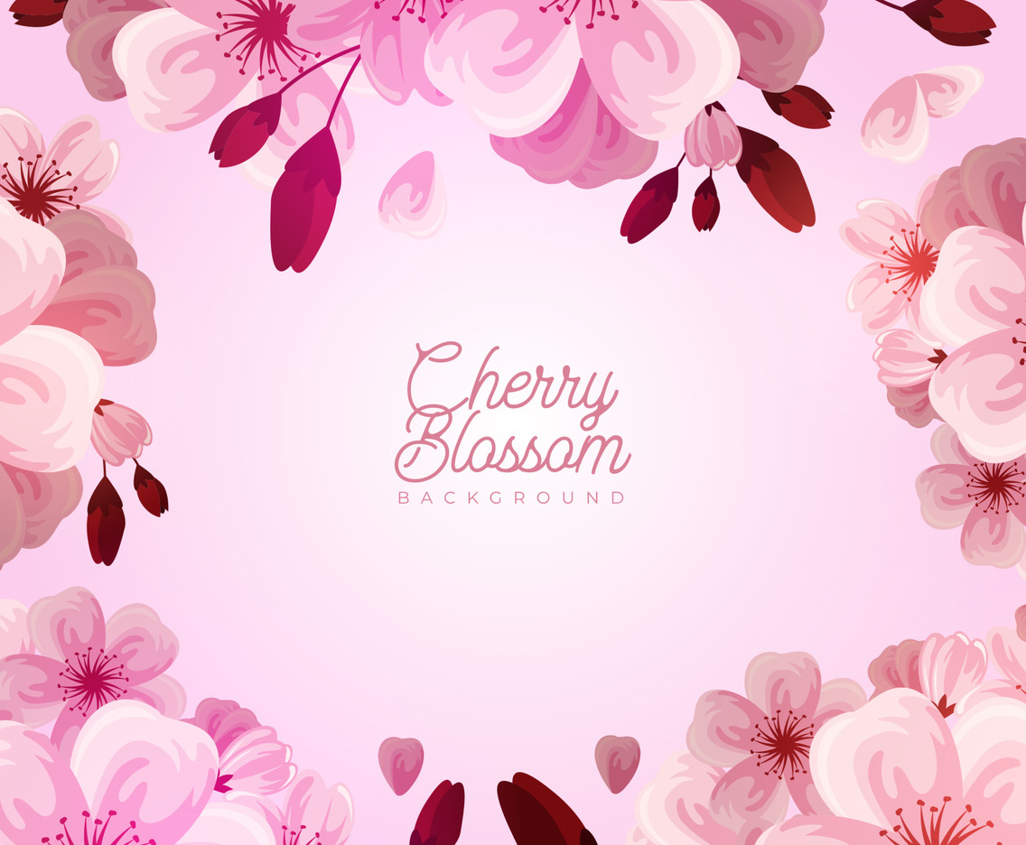 Cherry Blossom Floral Background